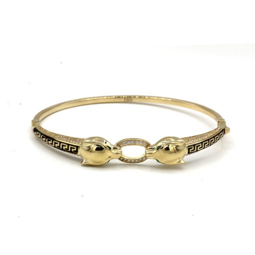 Bracciale Pantera in Oro Giallo 750‰ Zirconi 9,90gr.