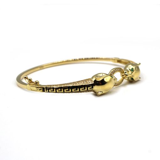 Bracciale Pantera in Oro Giallo 750‰ con Zirconi