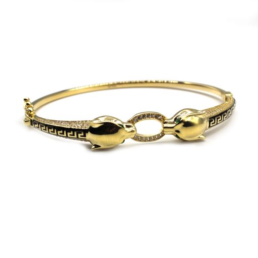 Bracciale Pantera in Oro Giallo 750‰ con Zirconi
