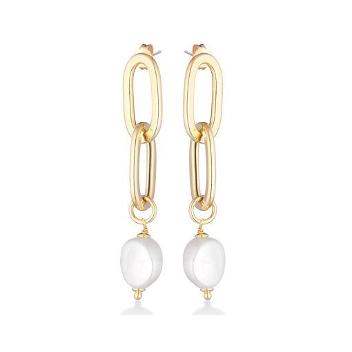 Carissima Orecchini A Goccia In Oro Giallo 9 Carati Con Diamante E Topazio Mistico - Gioielli Eleganti In Confezione Regalo