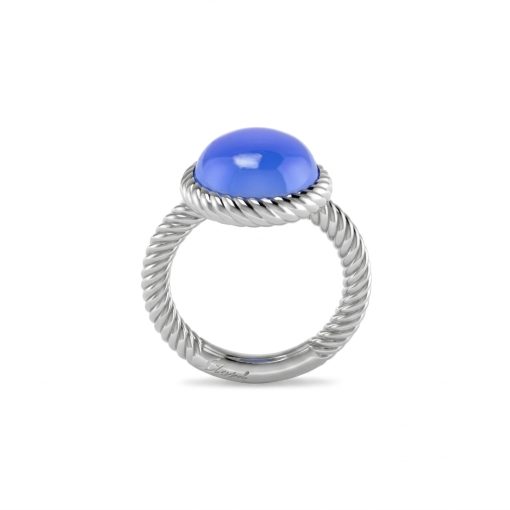 Anello Lirimy Stone Agata Blu