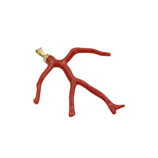 Ciondolo in Corallo Naturale in Oro 750‰