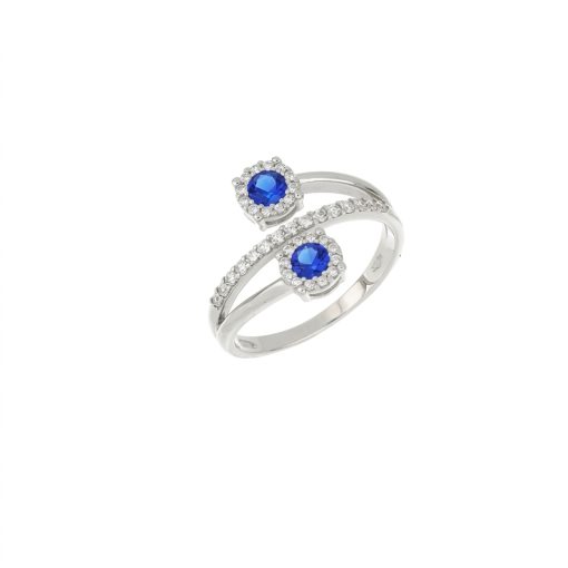Anello Donna Contrariè blu in Oro 9KT iGOLD