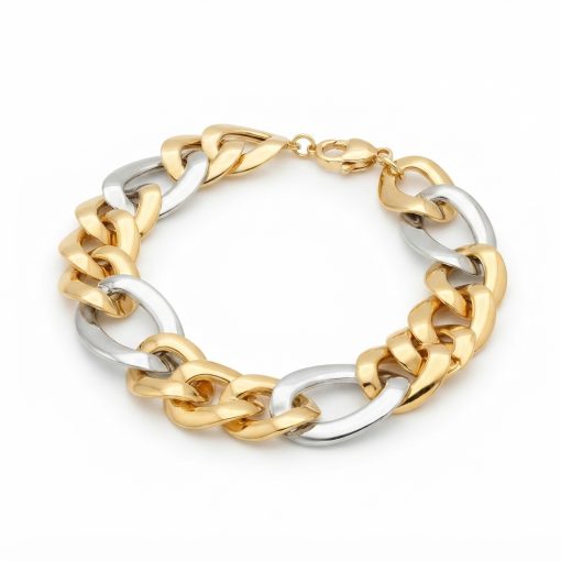 Bracciale in Oro 750‰ GIALLO & BIANCO 15.95 gr.