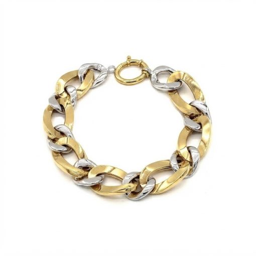 Bracciale in Oro 750‰ GIALLO & BIANCO 14.32 gr.