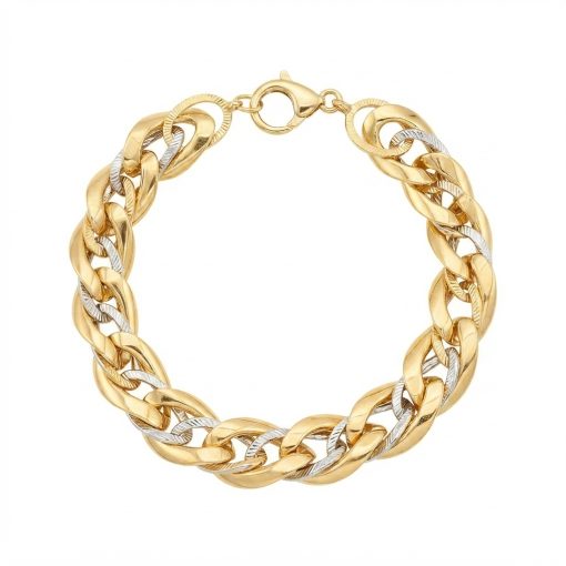 Bracciale in Oro 750‰ GIALLO & BIANCO 12.18 gr.