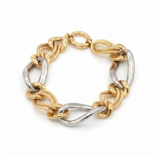 Bracciale in Oro 750‰ GIALLO & BIANCO 13.89 gr.