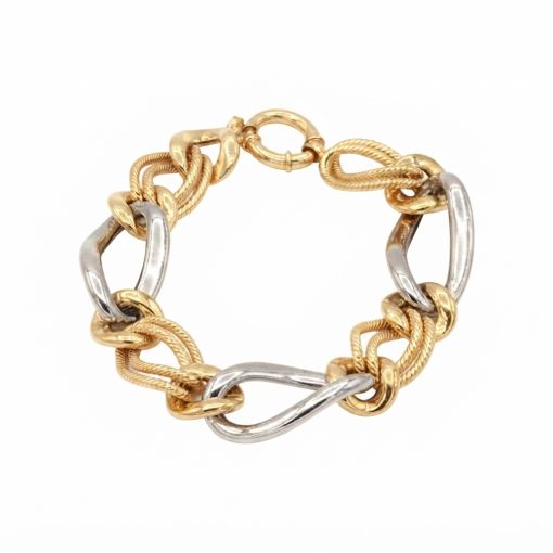 Bracciale in Oro 750‰ GIALLO & BIANCO 13.89 gr.