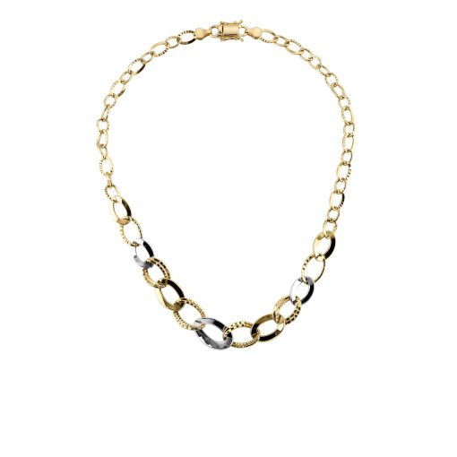 Collana in ORO 750‰ GIALLO e BIANCO 8.46 gr.
