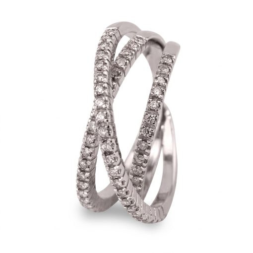 Anello Fantasy 0.60 ct in oro bianco