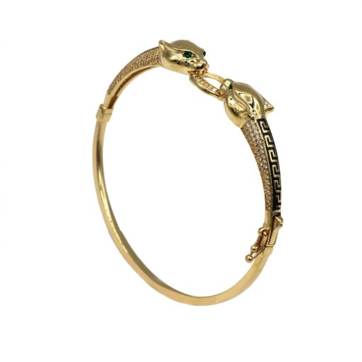 Bracciale Pantera in Oro Giallo 18kt (750‰) con Zirconi – Peso 9,90 gr
