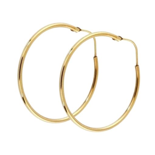 Orecchini a Cerchio in Oro 750 6.75 gr