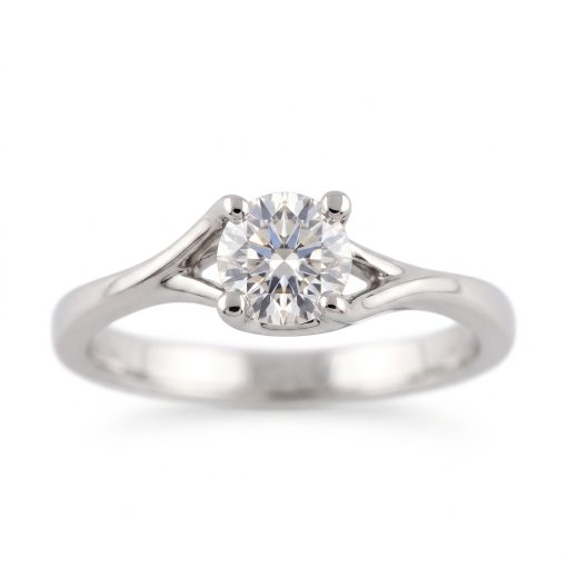 Anello Solitario 0.30 ct in oro bianco