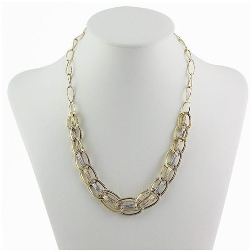 Collana in ORO 750‰ GIALLO & BIANCO 12.03 gr.