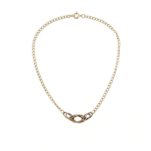 Collana in ORO 750‰ GIALLO & BIANCO 6.72 gr.