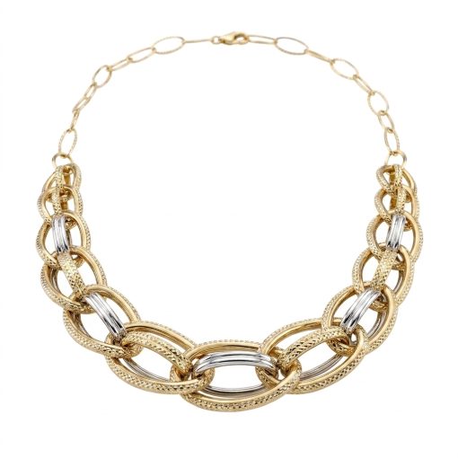 Collana in ORO 750‰ GIALLO & BIANCO 12.03 gr.