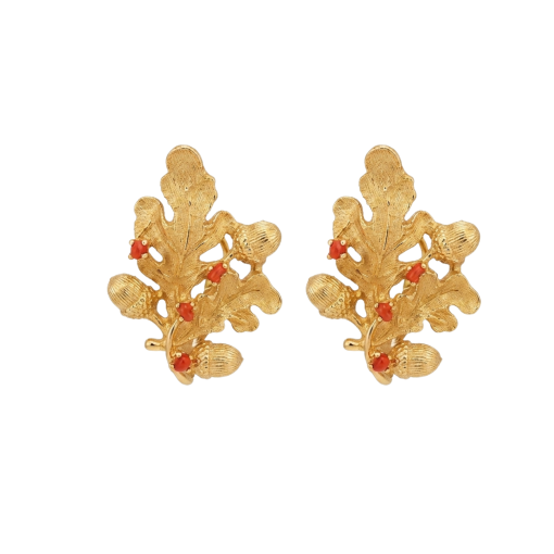 Orecchini in Oro 750‰ e Corallo Naturale