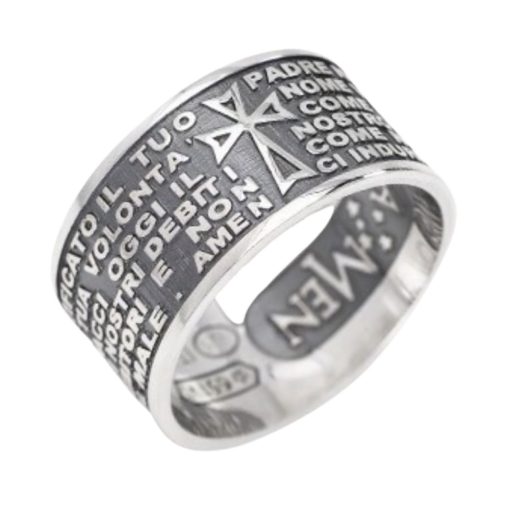 Anello Amen padre nostro anello PNB925-12