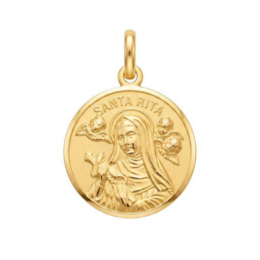 Medaglia  di Santa Rita oro 750‰