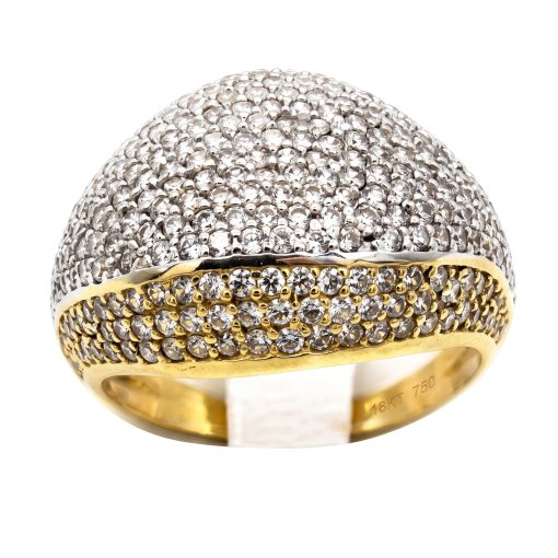 Anello in ORO 750‰ GIALLO & BIANCO 5.75 gr.