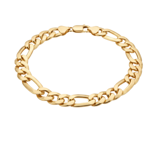 Bracciale in ORO 750‰ GIALLO  maglia piatta 3+1