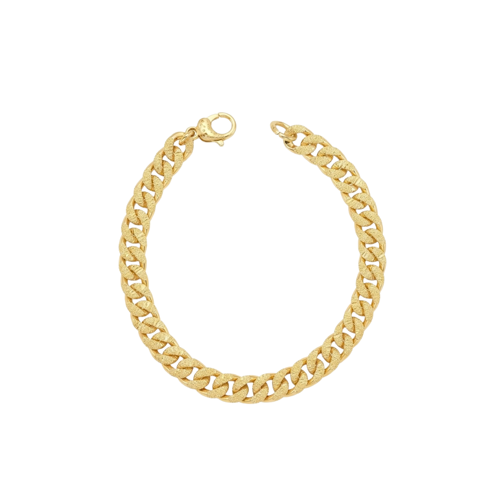 Bracciale Grumetta in Oro Giallo Satinato 750‰
