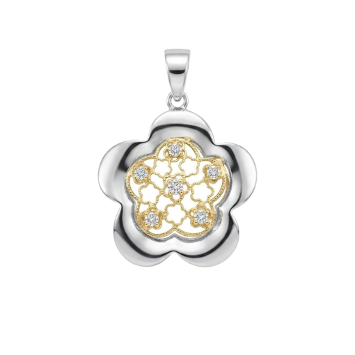 Ciondolo in Oro 750‰ Fiore Trafilato 3.4gr