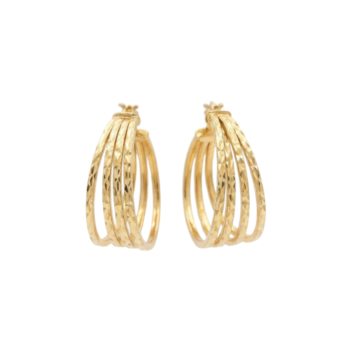 Orecchini a Cerchio in Oro 750‰ - 4,5gr.