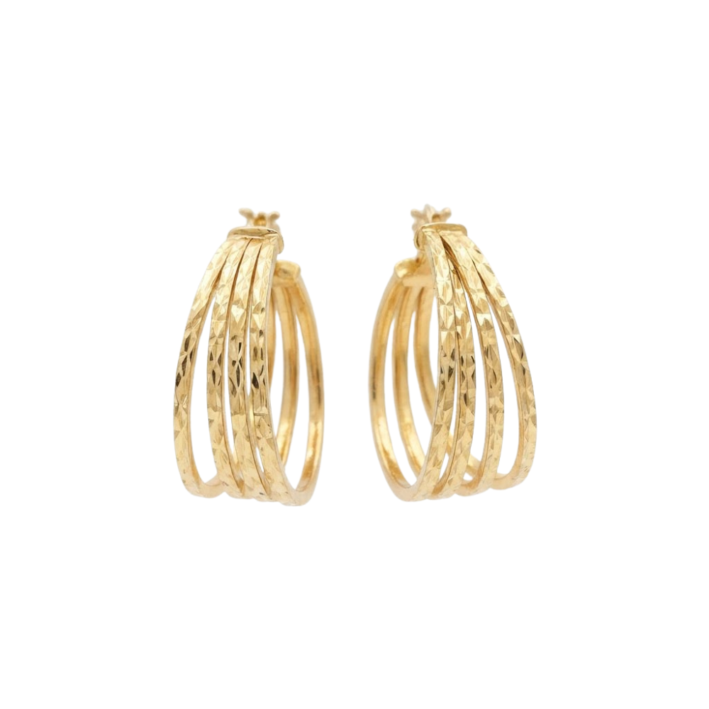 Orecchini a Cerchio in Oro 750‰ - 4,5gr.